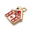 Christmas Theme Alloy Enamel Pendants X-ENAM-S021-03G-2