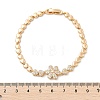 Brass Micro Pave Cubic Zirconia Chain Bracelets KK-R217-48G-5