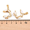304 Stainless Steel Rhinestone Pendants STAS-P438-01G-02-3