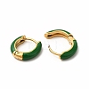 Enamel Hoop Earrings EJEW-G344-02G-04-2