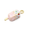 Food Theme Alloy Enamel Pendants X-FIND-C075-10B-G-2