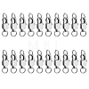 DICOSMETIC 20Pcs Stainless Steel Lobster Claw Clasps STAS-DC0015-61-1