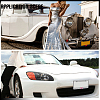 5 Sets 5 Colors Stainless Steel & Arcylic Rhinestone Frames for Licence Plate DIY-WA0001-32B-7