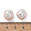 Baking Painted Acrylic & Rhinestone Beads RB-CBA19D7-04A-3