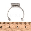 304 Stainless Steel Cuff Rings Components SA-CBA8B85-10D-P-3