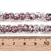 Luminous Handmade Silver Foil Glass Beads Strands FOIL-N029-02B-04-5