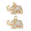 Brass Micro Pave Black Cubic Zirconia Pendants CU-CBAB0CF-18G-1