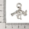 Rack Plating Alloy Enamel European Dangle Charms PALLOY-A009-05P-3