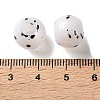 Spray Painted ABS Plastic European Beads KY-G033-01B-01-3