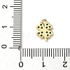 Brass Micro Pave Cubic Zirconia Charms X-KK-I276-44G-3