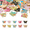 40Pcs 10 Style Transparent Acrylic Charms FIND-BY0001-22-25