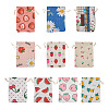Kissitty 50Pcs 10 Styles Cotton & Linen Christmas Gift Bags ABAG-KS0001-05-12