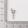 Brass Micro Pave Clear Cubic Zirconia Pendants KK-L238-19P-3