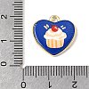 Printed Alloy Pendants ENAM-F160-06B-G-3