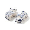 Animal Theme Blue and White Porcelain Beads PORC-Z007-05F-2