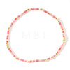 Minimalist Plastic & Brass Beads Stretch Bracelets for Women MY0437-5-1