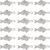 100Pcs Tibetan Style Alloy Pendants TIBE-SC0009-31-1