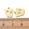 201 Stainless Steel Charms STAS-F368-03B-G-3