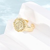 Brass Cuff Open Rings KK-CBA90BB-08G-3