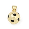 Brass Enamel Pendants KK-H296-02G-1