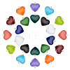 44Pcs 11 Colors 201 Stainless Steel Enamel Charms STAS-DC0003-84-1