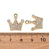 Alloy Rhinestone Pendants X-PALLOY-S052-03G-A-3