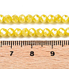 Electroplate Glass Beads Strands EGLA-A044-P6mm-B04-4