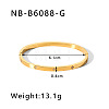 304 Stainless Steel Pave Cubic Zirconia Bangles FS-WG09E60-33-1