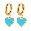 European and American Style Stainless Steel Heart Hoop Earrings PW-WGFA9E7-04-1