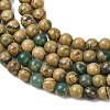 Natural Green Dragon Veins Beads Strands G-D098-A01-4mm-4