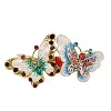 Alloy Rhinestone Enamel Hair Barrettes OHAR-B006-01G-01-2