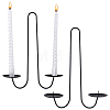Iron Candle Holders AJEW-WH0410-249-1