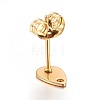 Ion Plating(IP) 304 Stainless Steel Stud Earring Findings X-STAS-L211-05A-G-2