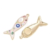 Printed Alloy Enamel Pendants RB-CBAA915-02G-02-2
