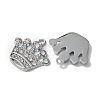 Zinc Alloy with Crystal Rhinestone Pendants FIND-WH0126-137B-P-2