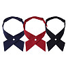 3Pcs 3 Colors Polyester Adjustable Women's Tie AJEW-HY0002-57-1