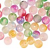 400Pcs 10 Colors Frosted Spray Painted Glass Beads Strands GLAA-CJ0001-39-4