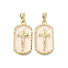 Brass Enamel Pendants X-KK-P336-14G-02-1