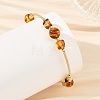 Natural Amber Round Beads Bangles BJEW-JB14500-2