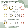 440Pcs 3 Colors Alloy Soldered Closed Jump Rings KK-PH0015-66-2