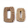 Handmade Reed Cane/Rattan Woven Linking Rings WOVE-T006-009B-2