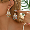 Butterfly Tassel Ethnic Style Iron Hoop Earrings for Women Party Vacation OS6798-1