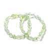 Natural Prehnite Beaded Stretch Bracelets BJEW-F414-02B-08-1