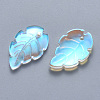 Transparent Spray Painted Glass Pendants GLAA-T016-09-2