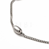 304 Stainless Steel Curb Chain Necklaces NJEW-P275-01P-2