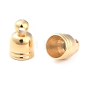 Brass Cord End Cap for Jewelry Making KK-O139-14B-G-2