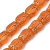 Painted Glass Beads Strands GLAA-Z021-20E-1