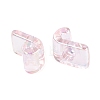 UV Plating Transparent Acrylic European Beads OACR-M027-02J-01-2