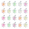 30Pcs Transparent Acrylic and Glitter Powder Pendants TACR-TA0001-91-1