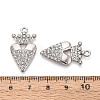 Alloy Rhinestone Pendants FIND-N008-27P-3